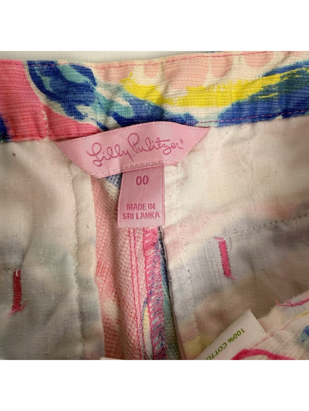 Lilly Pulitzer Women’s Sz 00 Pink Adie Swept By The Tide Shorts Beach Vacation - Picture 5 of 9